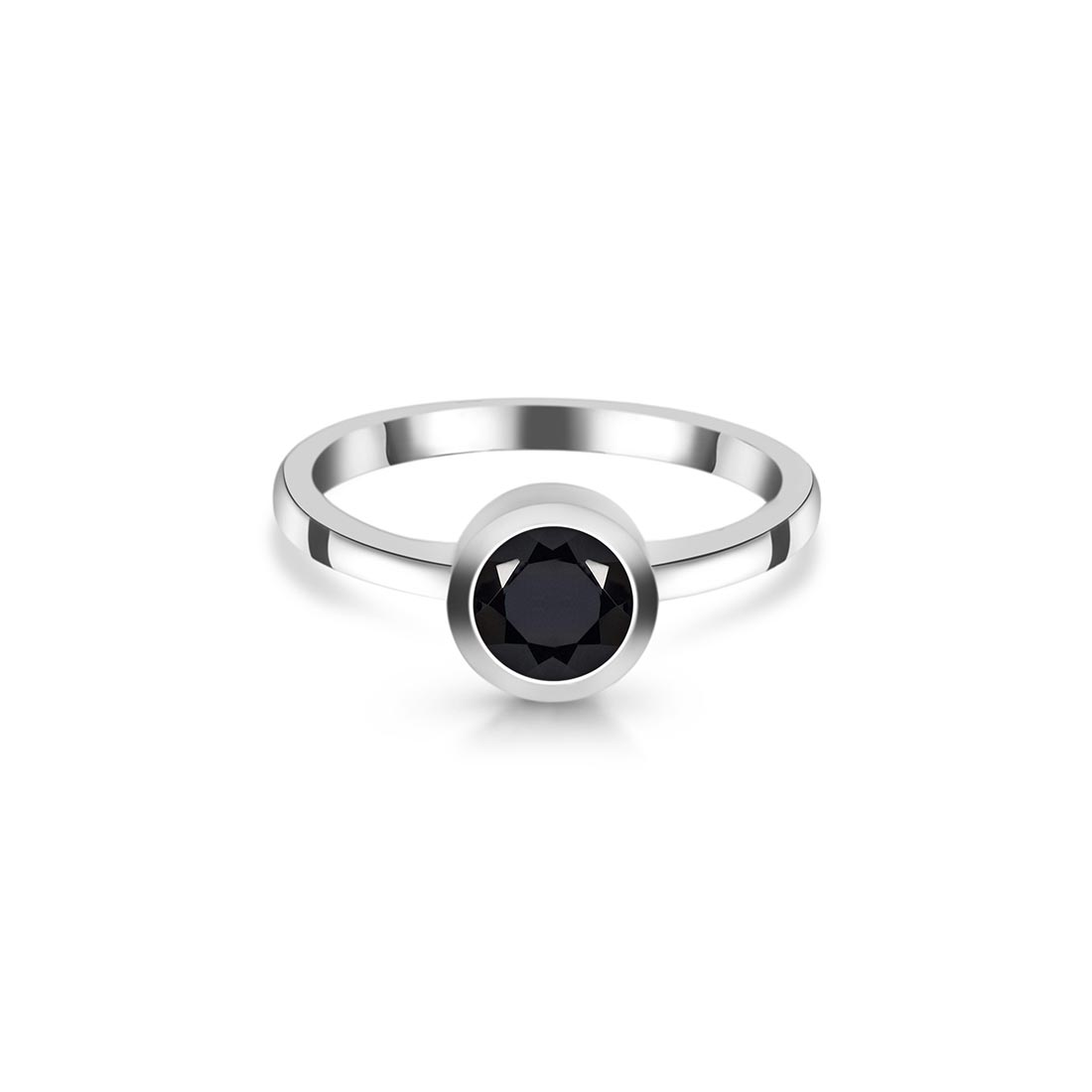 Black Tourmaline Ring-(BLS-SR-237.)